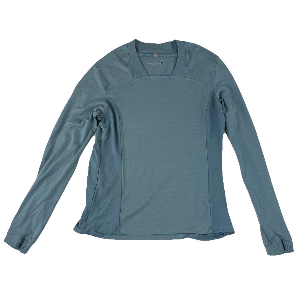 Smartwool Merino WoolBase Layer Women's Large Pullover Long Sleeve Outdoor Flaws